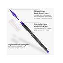 Real Brush Pens | Set of 12 |  Flower Colors | Blendable Watercolor Markers and 1 Water Brush