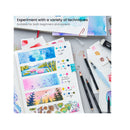 Real Brush Pens | Set of 12 |  Flower Colors | Blendable Watercolor Markers and 1 Water Brush