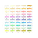 Pastel Colored Pencils | Set of 50 | Triangular Grip | Pre-Sharpened Coloring Pencils