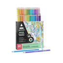 Pastel Colored Pencils | Set of 50 | Triangular Grip | Pre-Sharpened Coloring Pencils
