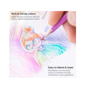 Pastel Colored Pencils | Set of 50 | Triangular Grip | Pre-Sharpened Coloring Pencils