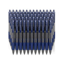 Gel Pens | Set of 50 Blue Roller Ball Bullet Journal Pens | Quick-Drying Ink | Fine Point