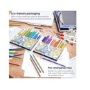 Pastel Colored Pencils | Set of 50 | Triangular Grip | Pre-Sharpened Coloring Pencils