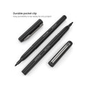 Black Felt Tip Pens | Pack of 12 | 1.0–1.5 mm Fiber Tip