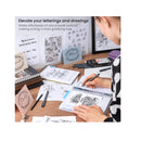 Felt-Tip Brush Pens | Set of 12 Nontoxic Black Marker Pens | Quick-Dry and Smear-Proof