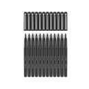 Black Felt Tip Pens | Pack of 12 | 1.0–1.5 mm Fiber Tip