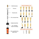 Wood Burning Kit 72 pcs Wood Burning Tool with Adjustable Temperature 200~450C | Wood Burner Tools