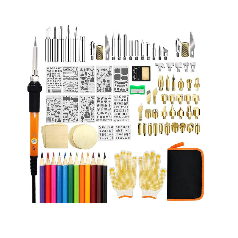 Wood Burning Kit | 110 Pieces Wood Burning Tool with Adjustable Temperature 200~420 C