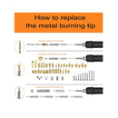 Wood Burning Kit | 110 Pieces Wood Burning Tool with Adjustable Temperature 200~420 C