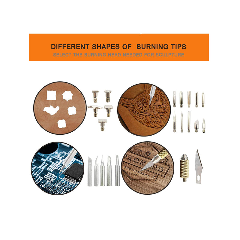 Wood Burning Kit  110 Pieces Wood Burning Tool with Adjustable Temper
