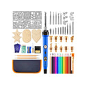 Wood Burning Kit 80PCS | Wood Burner Pen Pyrography Set for Beginners | Adjustable Temperature 200-450 C