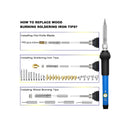 Wood Burning Kit 95pcs | West Bay Soldering Pyrography Pen with Adjustable On-Off Switch Control Temperature Wood Burning Tool