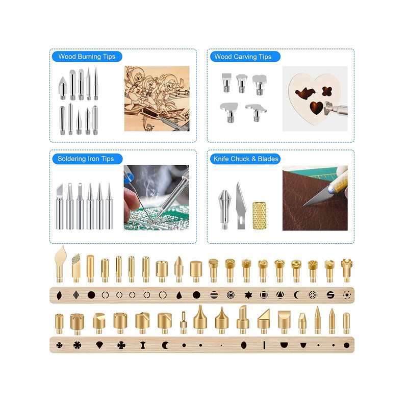 116pcs Wood Burning Kit | Professional Wood Burning Tool with Soldering | DIY Creative Tools Adjustable