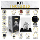 CraftsNorth Hand Casting DIY Kit for Couples | Complete kit with Acrylic Display, Wooden Base