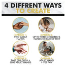 CraftsNorth Hand Casting DIY Kit for Couples | Complete kit with Acrylic Display, Wooden Base