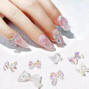102 Pcs 3D Resin Bow Nail Decoration | Butterfly Bowknot Nail Charms Flat Back Bow Nail Art Designs 13 Styles DIY Colorful Bow Nails Jewelry