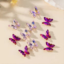 20 Pcs 3D Nail Art Decorations Butterfly Manicure Jewelry Nail Rhinestones Transparent DIY Nail Art Manicure Accessories