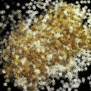 DIY Golden Snowflake Nail Art Glitter Christmas 3D Mixed Nail Metal Sequins Manicure New Year Decoration Decals