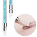 5Pcs Nail Art Sculpture Pen Dual Tipped Silicone Nail Tool Rhinestone Nail Polish Carving Pen Rubber Tip Nail Brushes