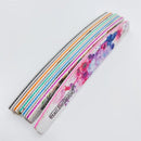 6 Pcs Different Grit Nail Files And Buffers | Flower Pattern Emery Board | 80-320 Grit Professional Manicure Tools For Home And Salon Use