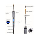 Aipudi 75Pcs Wood Burning Kit | Wood Burning Tool with LCD Display Wood Burning Pen Adjustable Temperature Soldering