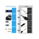 Aipudi 75Pcs Wood Burning Kit | Wood Burning Tool with LCD Display Wood Burning Pen Adjustable Temperature Soldering