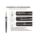 Aipudi 75Pcs Wood Burning Kit | Wood Burning Tool with LCD Display Wood Burning Pen Adjustable Temperature Soldering