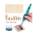 YIHUA 930-IV Pyrography Wood Burning Pen Kit Adjustable Temperature | Power Switch | Heat Deflector | Rubber Grip with 13PCS