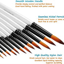 12 Sets Pearl White Rod Oil Paint Pens Dual Color Nylon Hair Painting Pens | Kids Diy Watercolor Paintbrush Oil Paintbrush Brush