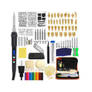 112PCS Wood Burning Kit Professional Wood Burning Tool with LCD Display Pyrography Pen 60W Adjustable