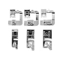Rolled Hem Presser Foot 6 Sizes | Wide Rolled Hem Foot Set & Narrow Foot Hemmer Set