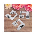 3pcs Rolled Hem Snap On Presser Foot  4/8" 6/8" 8/8" Pressure Feet Hemmer Foot Set for Domestic Sewing Machines