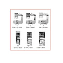 Rolled Hem Presser Foot 6 Sizes | Wide Rolled Hem Foot Set & Narrow Foot Hemmer Set