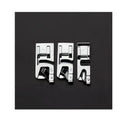 TISEKER 3 Pieces Narrow Rolled Hem Presser Foot Set (3 mm, 4 mm, 6 mm) | for All Low Shank Snap-On Singer