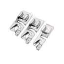TISEKER 3 Pieces Narrow Rolled Hem Presser Foot Set (3 mm, 4 mm, 6 mm) | for All Low Shank Snap-On Singer