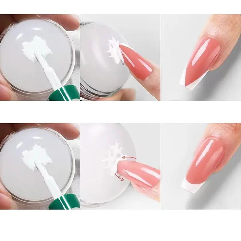 3 Pcs Nail Art Stamper Soft Texture Nail Tool Stamp Seal For Female Nail Tool Stamp Easy To Clean For Women