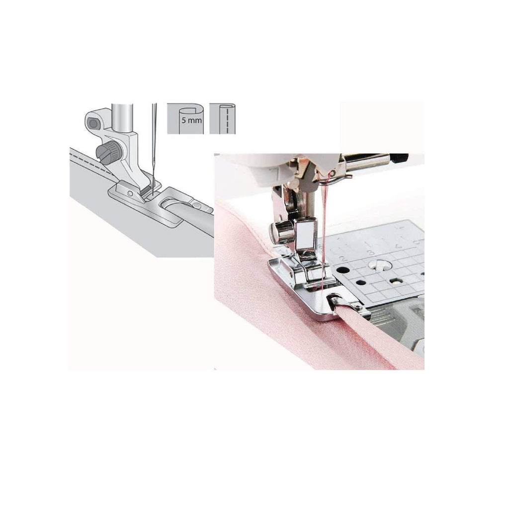 Windman 3 Sizes Wide Rolled Hem Pressure Sewing Machine Presser Hemmer Foot Set 1/2 Inch, 3/4 Inch, 1 Inch