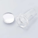 Nail Art Stamper | Clear Silicone Stamping Jelly With Scraper | Transparent Visible Body | No Misplacement For DIY Nail Decor