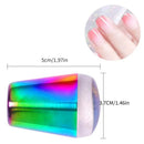 Nail Art Stamper | Silicone Nail Stamper Glossy Colored Handle Silicone Stamp For DIY Nail Art Stamping Plates