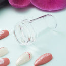 Nail Art Stamper | Clear Silicone Stamping Jelly With Scraper | Transparent Visible Body | No Misplacement For DIY Nail Decor