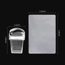 Nail Art Stamper | Clear Silicone Stamping Jelly With Scraper  Transparent Visible Body | No Misplacement For DIY Nail Decor