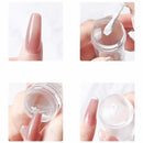 Nail Art Stamper | Clear Silicone Stamping Jelly With Scraper | Transparent Visible Body | No Misplacement For DIY Nail Decor