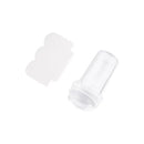 Nail Art Stamper | Clear Silicone Stamping Jelly With Scraper | Transparent Visible Body | No Misplacement For DIY Nail Decor