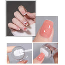 1 Pcs Silicone Transparent Nail Art Stamping Kit | French Manicure Plate Stamp Template Seal
