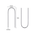 Tatuo 60 Pieces High Temperature Nichrome Wire Jump Rings | U Hanger Hooks