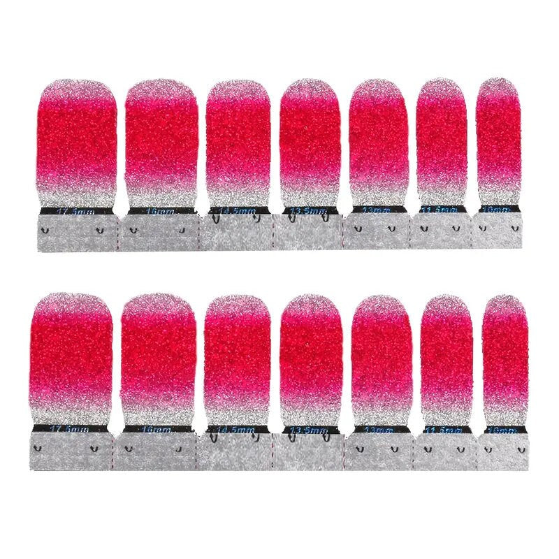 7 Pcs Gradient Color Glitter Powder Nail Sticker Sheets Set For Nail Art Design | Women Home DIY And Salon