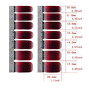 7 Pcs Gradient Color Glitter Powder Nail Sticker Sheets Set For Nail Art Design | Women Home DIY And Salon