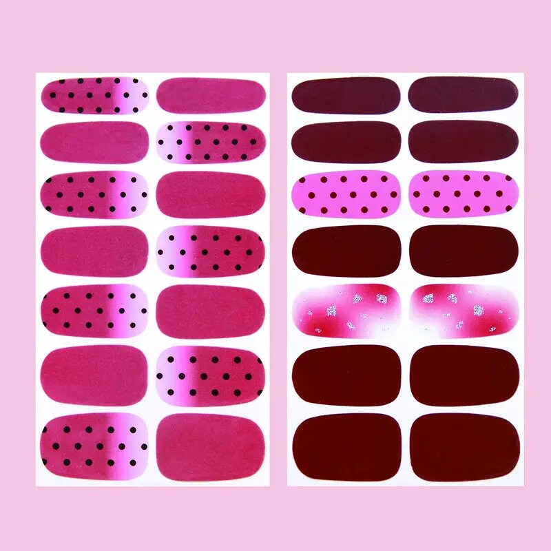 6 Sheets Nail Sticker Nail Decal | Self-adhesive DIY Nail Art Stickers For Manicure With Nail File