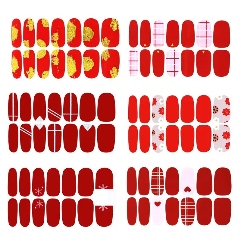 Nail Polish Strips Full Nail Wraps | Self Adhesive Nail Polish Stickers For Women | For Home DIY And Salon