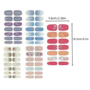 5 Sheets Nail Stickers Full Wraps Nail Polish Strips | Self-Adhesive Gel Nail Art Decals For Women Girls | 3D-Classic Style